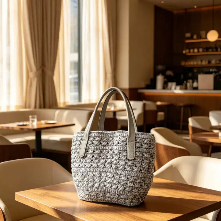 [BUNJANG] Handmade Knit Tote Bag / 핸드메이드 뜨개 가방