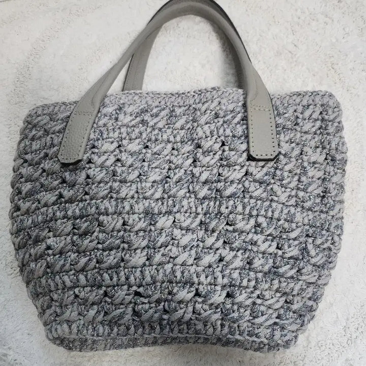 [BUNJANG] Handmade Knit Tote Bag / 핸드메이드 뜨개 가방