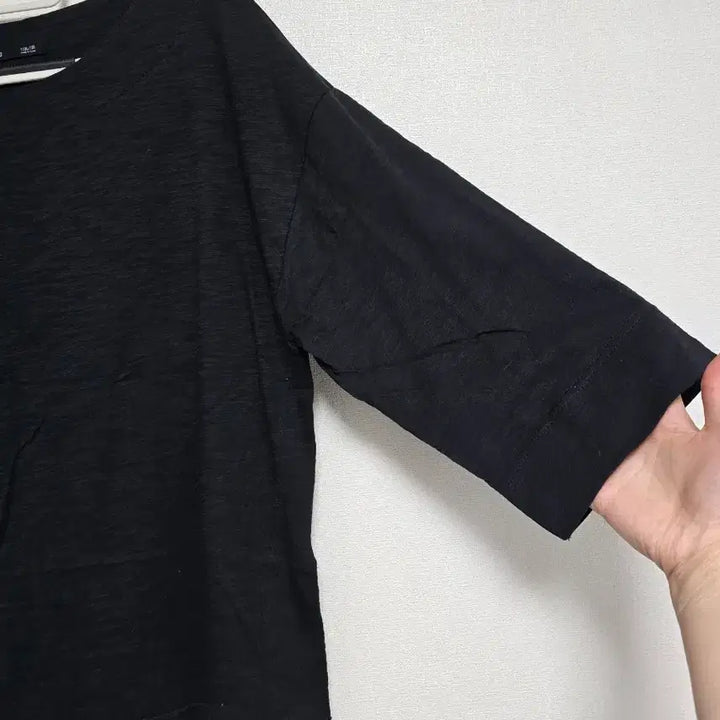 [BUNJANG] Design by Eagle 7-Sleeve T-Shirt Black / Design by Eagle 블랙 7부 티셔츠