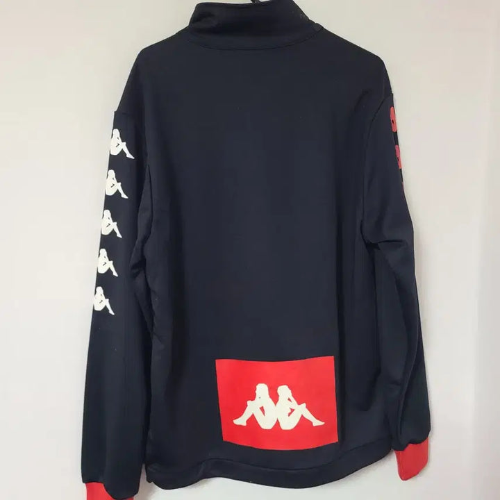 [BUNJANG] Kappa Black Half-Zip Sweatshirt / 카파 블랙 하프집업 맨투맨90