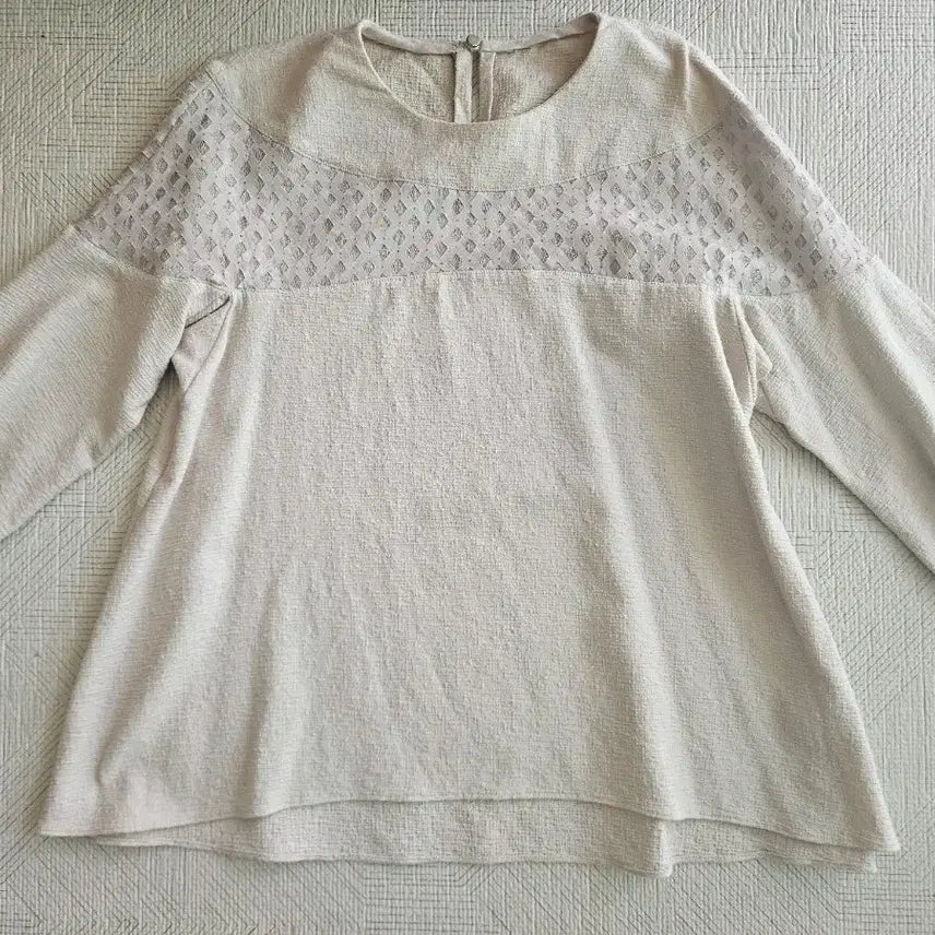 [BUNJANG] SJSJ Lace Blouse Ivory / sjsj 레이스 블라우스