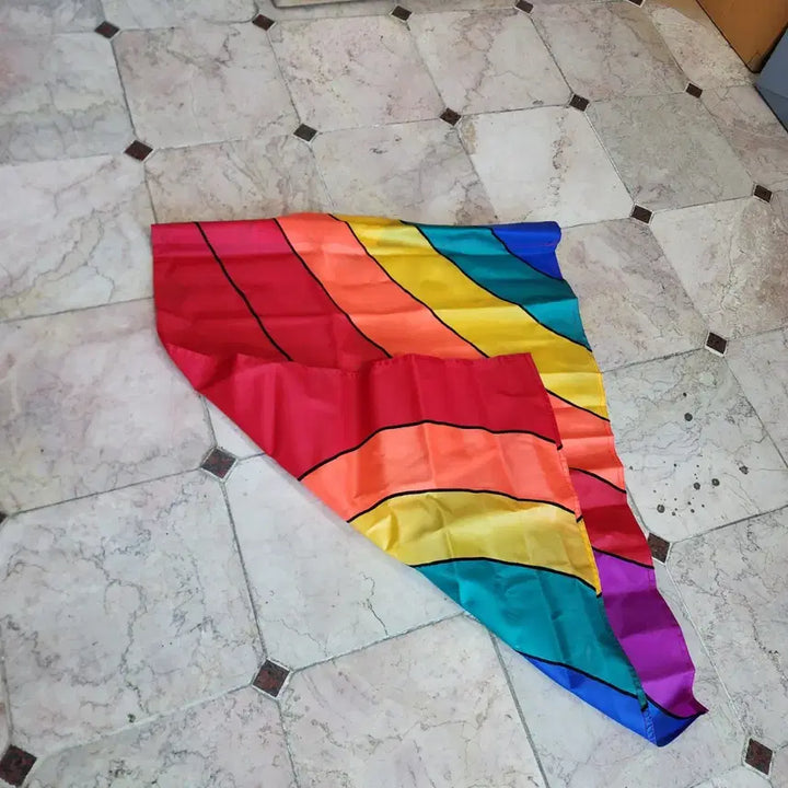 [BUNJANG] Double-Sided Rainbow Flag 100cm x 73cm / 미국서온 미사용 양면 깃발 자동재봉 제품 크기100cmX73cm 레인보우