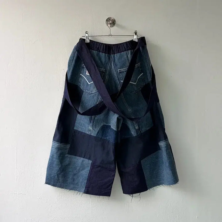 [BUNJANG] Collection Privée Patchwork Bending Denim Pants / 컬렉션 프리베 패치워크 밴딩 데님 팬츠 55-66