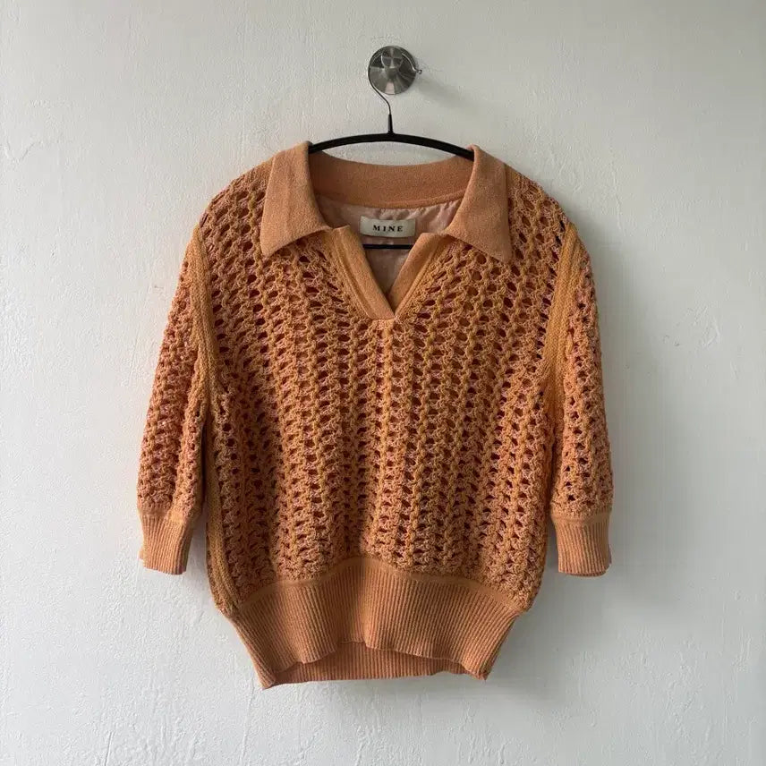 [BUNJANG] Mine Knit Top and Skirt Two-Piece Set / 마인 반팔 니트 탑, 스커트 투피스 세트 F 55