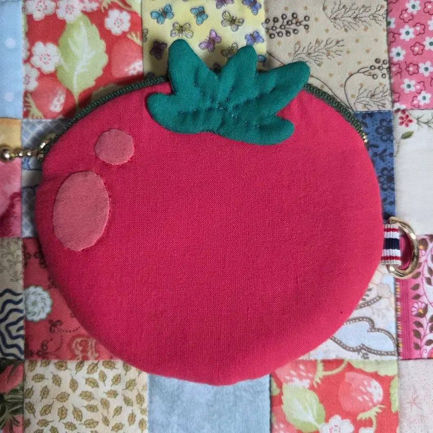 [BUNJANG] Handmade Quilted Tomato Pouch / [핸드메이드] 귀여운 토마토 파우치