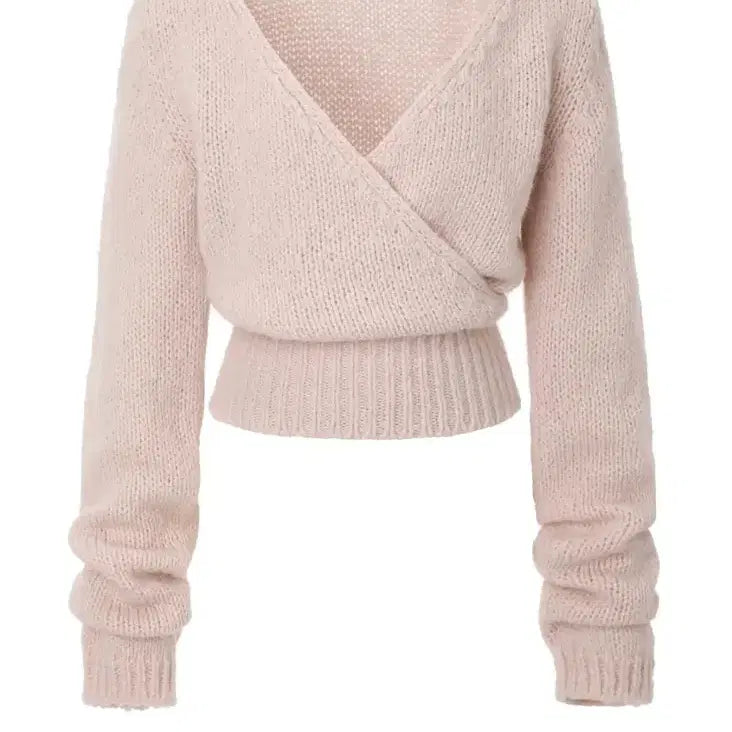 [BUNJANG] 3 times Wrap Knit Top / 쓰리타임즈 니트