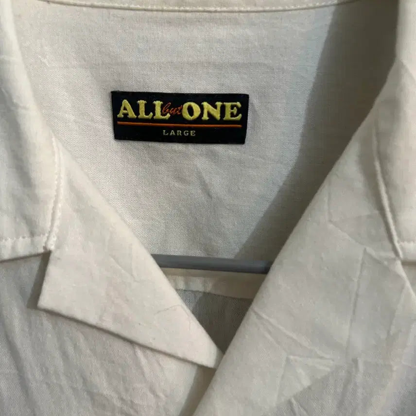 [BUNJANG] ALLbutONE White Short Sleeve Shirt / ALLbutONE 화이트 반팔 셔츠