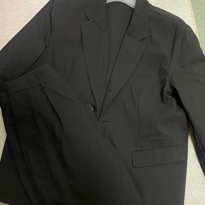 [BUNJANG] Steadyeverywhere Cotton/Nylon Setup Set (Black) / [2] 스테디에브리웨어 코튼/나일론 셋업(블랙)