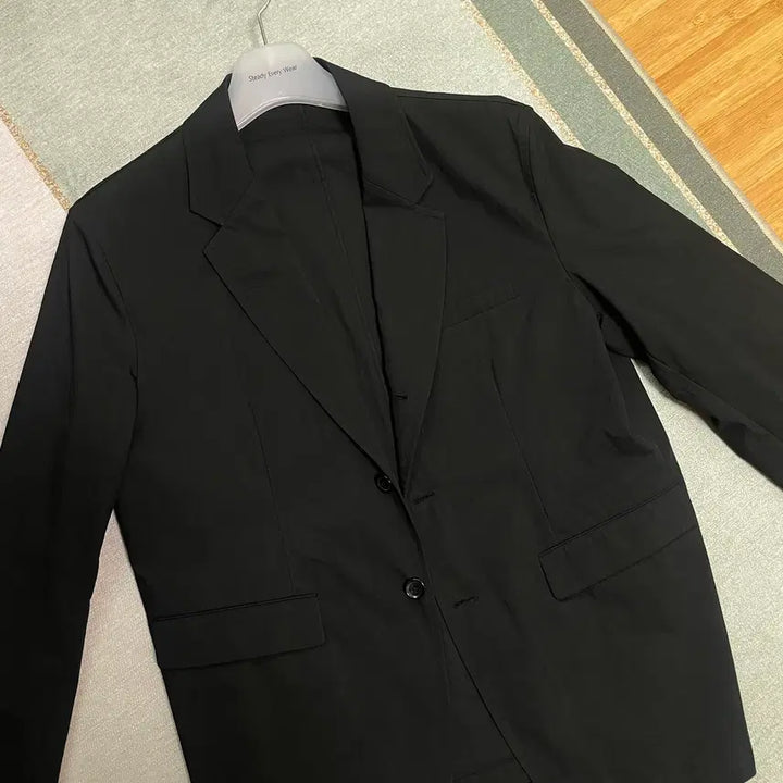 [BUNJANG] Steadyeverywhere Cotton/Nylon Setup Set (Black) / [2] 스테디에브리웨어 코튼/나일론 셋업(블랙)