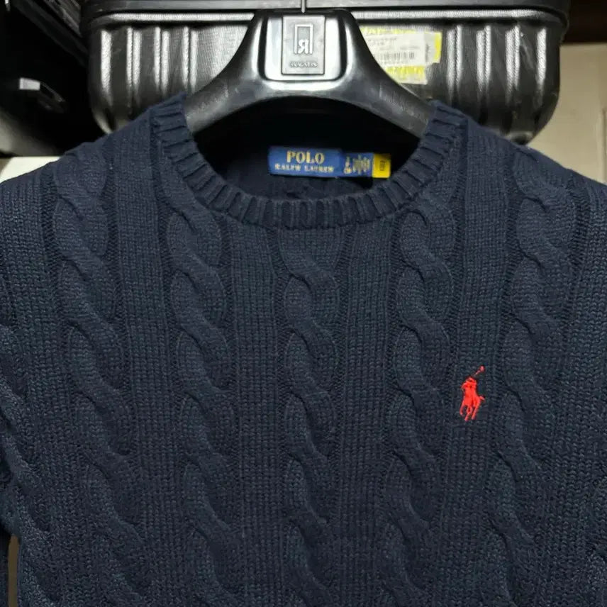 [BUNJANG] Polo Ralph Lauren Cable Knit Sweater Size S / QR정품) 폴로 케이블니트 95 실착적음