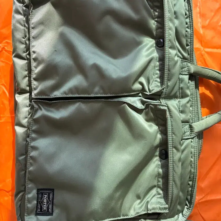 [BUNJANG] Porter Tanker 3-Way Briefcase Sage Green / 포터 탱커 3WAY 브리프케이스 세이지 그린