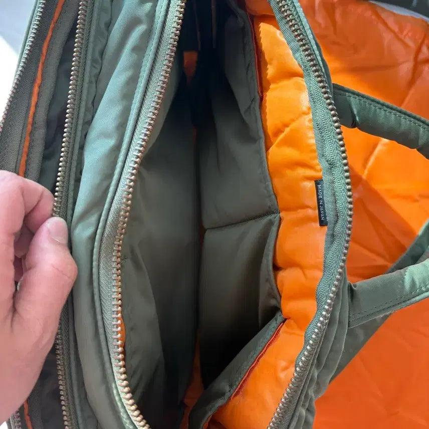 [BUNJANG] Porter Tanker 3-Way Briefcase Sage Green / 포터 탱커 3WAY 브리프케이스 세이지 그린