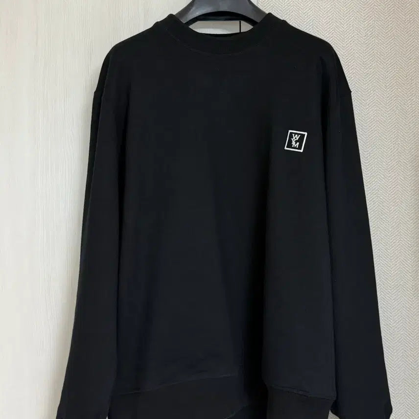 [BUNJANG] Wooyoungmi Black Back Logo Sweatshirt / (48) 25ss 우영미 백로고 맨투맨 블랙