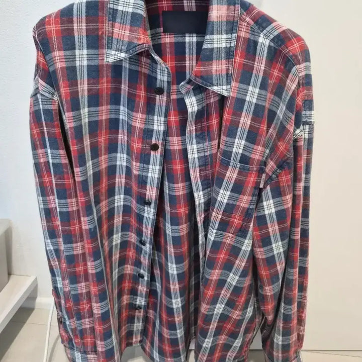 [BUNJANG] JUUN.J Island Check Shirt Size 44 / 준지 아일랜드 체크 셔츠 44