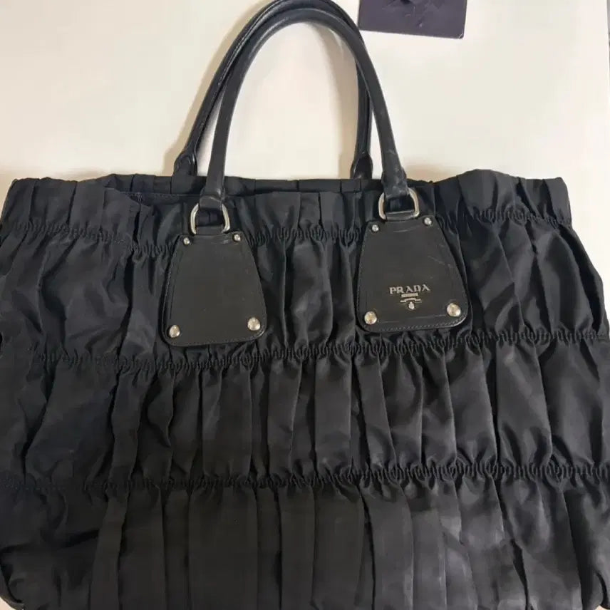 [BUNJANG] Prada Gaufre Tote Bag Silver Hardware / 프라다 고프레 토트백 은장 정품