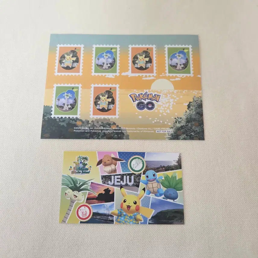 [BUNJANG] Jeju Pokemon Mail Sticker Bundle Set / 제주 포켓몬스터 우편 스티커 (하자확인)