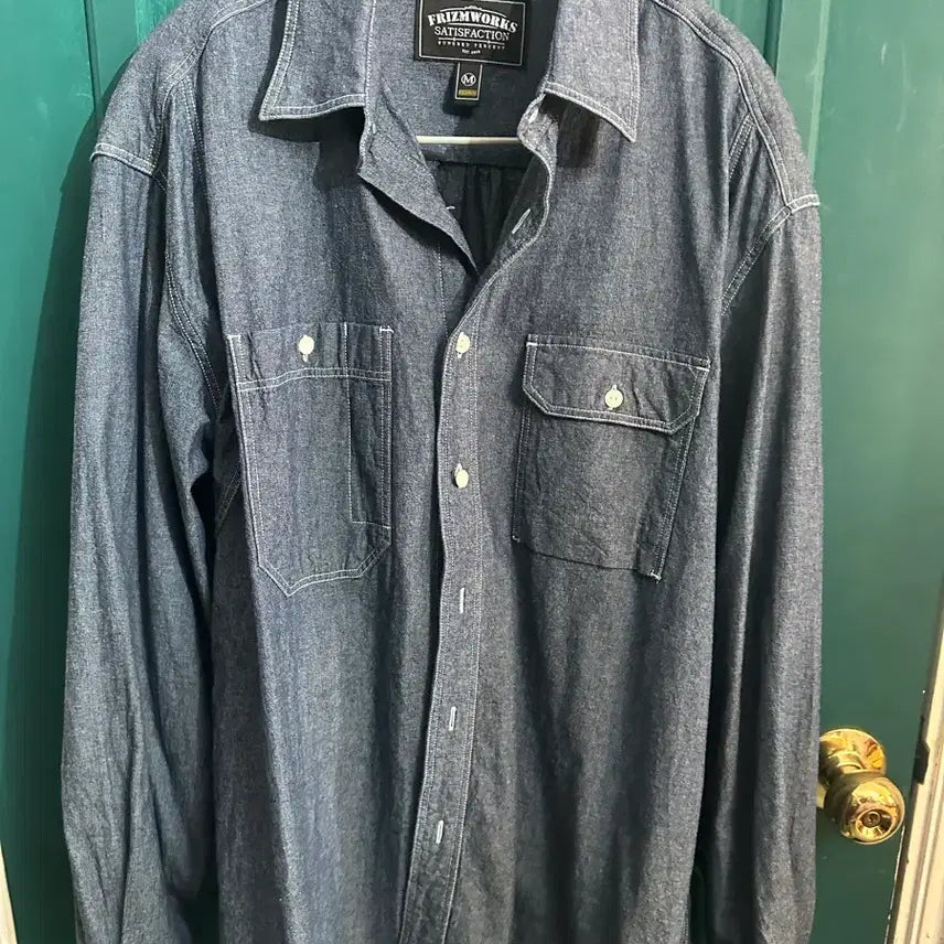 [BUNJANG] Prizm Works Chambray Work Shirt M / 프리즘웍스 샴브레이 워크 셔츠 M