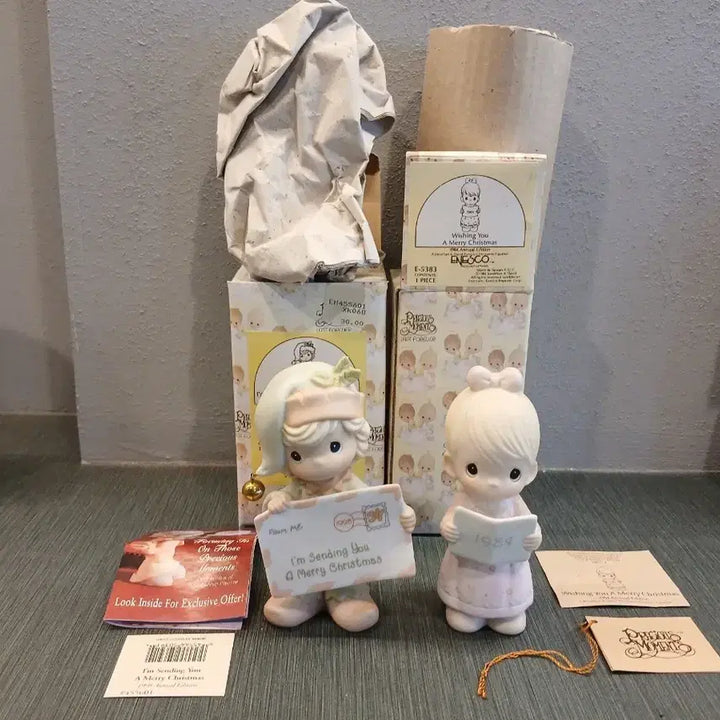 [BUNJANG] Precious Moments Figurines 2-Set / 프레셔스모먼트 (새상품)피겨린2개세트 택포45000원