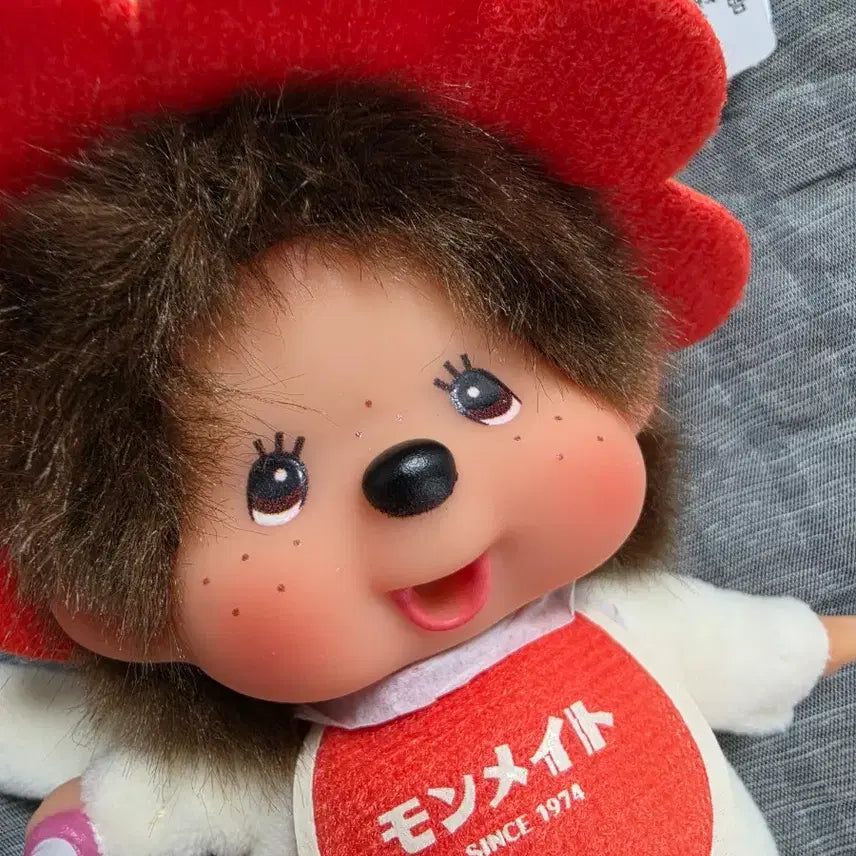 [BUNJANG] Monchhichi Monmate Orange Flower Keyring / 홍콩 몬치치 몬메이트 오렌지 플라워 키링