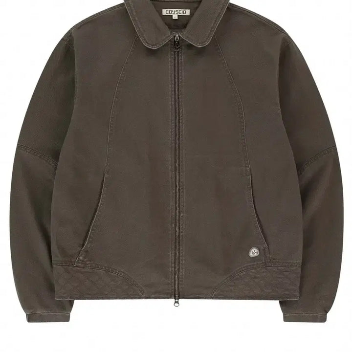 [BUNJANG] Koiseio Round Collar Stitch Jacket Cocoa / 무배) 코이세이오 라운드카라 스티치 자켓 코코아