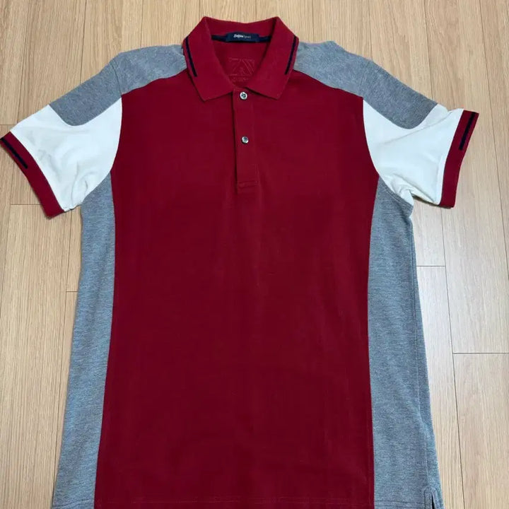 [BUNJANG] Zegna Sport Pique Cotton Short Sleeve Polo Shirt / 제냐 스포츠 반팔 폴로