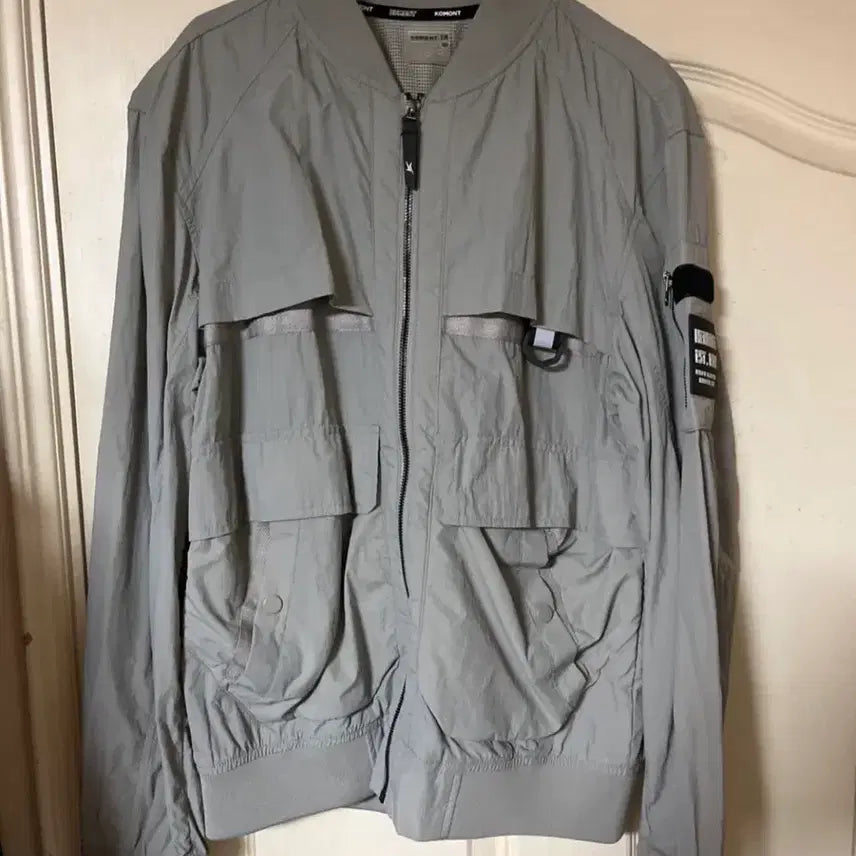 [BUNJANG] KOMONT Bomber Jacket Grey / KOMONT 코몬트 봄버 자켓 그레이