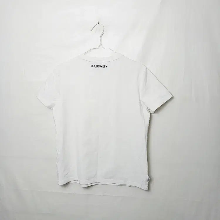 [BUNJANG] Discovery White Round T-Shirt / 디스커버리 화이트 라운드 반팔티셔츠 95