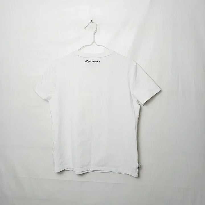 [BUNJANG] Discovery White Round T-Shirt / 디스커버리 화이트 라운드 반팔티셔츠 95