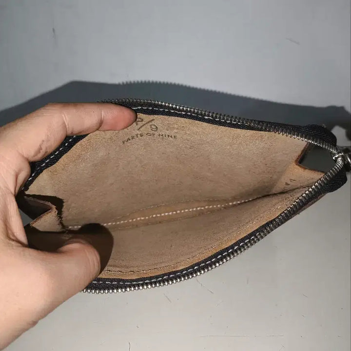 [BUNJANG] Parts Nine Handmade Leather Mini Clutch / 재팬 파츠나인 수제 가죽 미니 클러치 일본