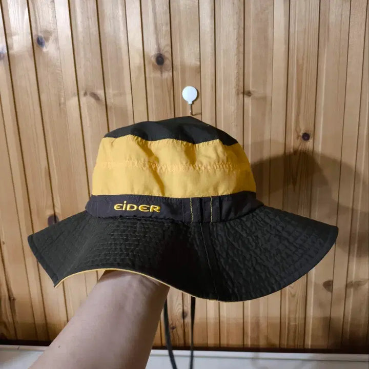 [BUNJANG] Eider Yellow Color Block Nylon Mesh Bucket Hat Jungle Hat / 58 아이더 옐로우 배색 나일론 메쉬 등산 버킷햇 정글모