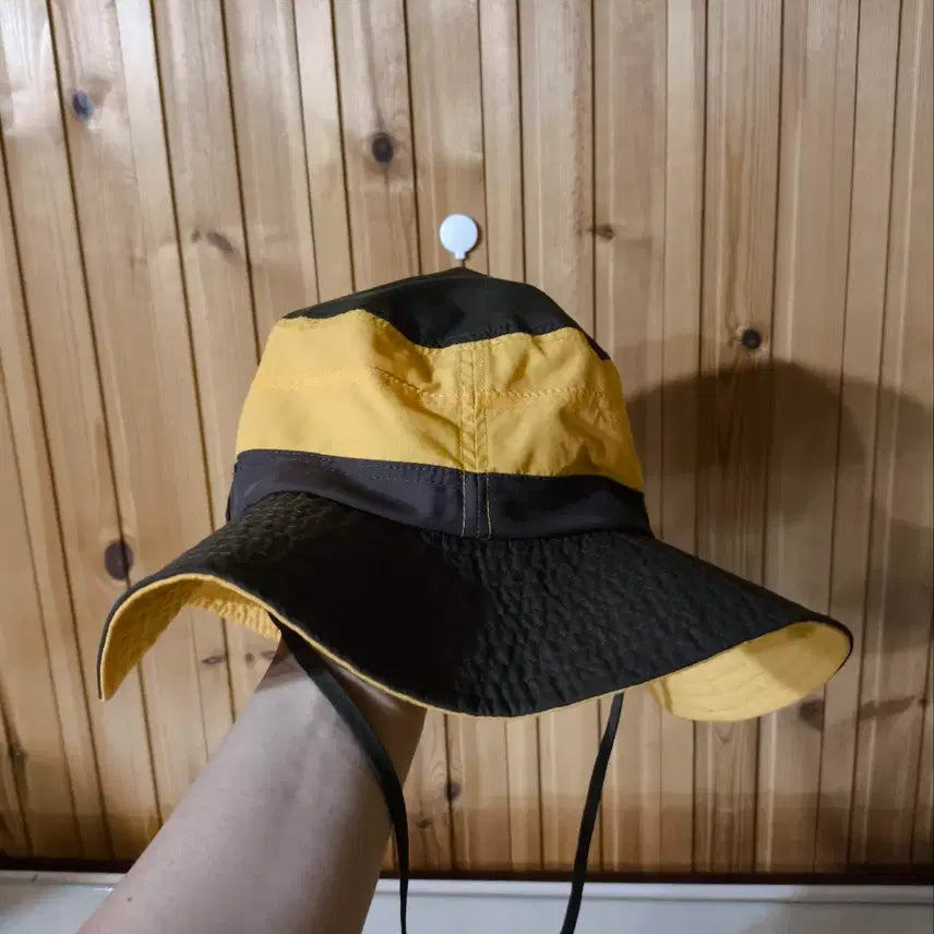 [BUNJANG] Eider Yellow Color Block Nylon Mesh Bucket Hat Jungle Hat / 58 아이더 옐로우 배색 나일론 메쉬 등산 버킷햇 정글모