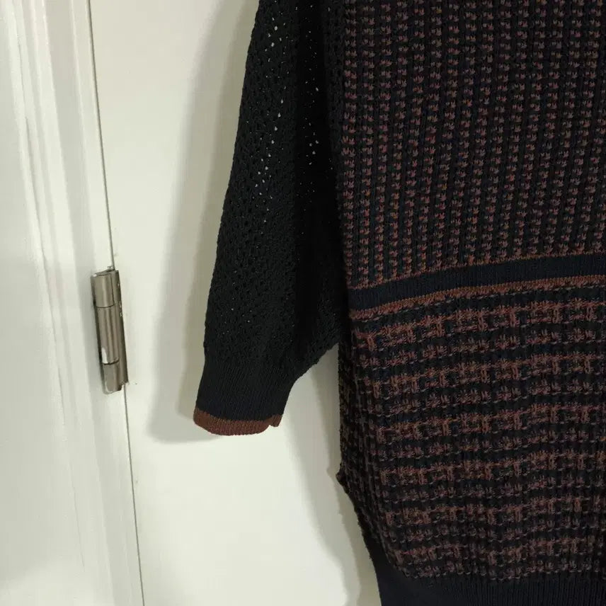 [BUNJANG] M Jucca Cotton Knit Mesh Half Sleeve T-Shirt / M 주카 코튼 니트 그물짜임 메쉬 반팔
