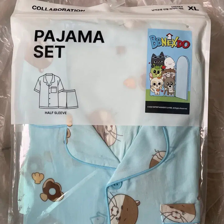 [BUNJANG] SPAO x BoyNextDoor Darling Pajama Set XL (Summer Edition) / 미개봉)쁘넥도 스파오 달링 여름 잠옷 파자마 세트 XL리우 반팔 반바지