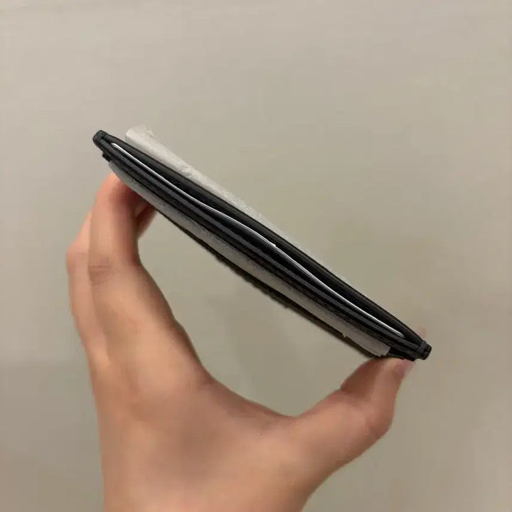 [BUNJANG] Burberry Check Leather Card Holder Black / 버버리 체크 레더 카드지갑 블랙