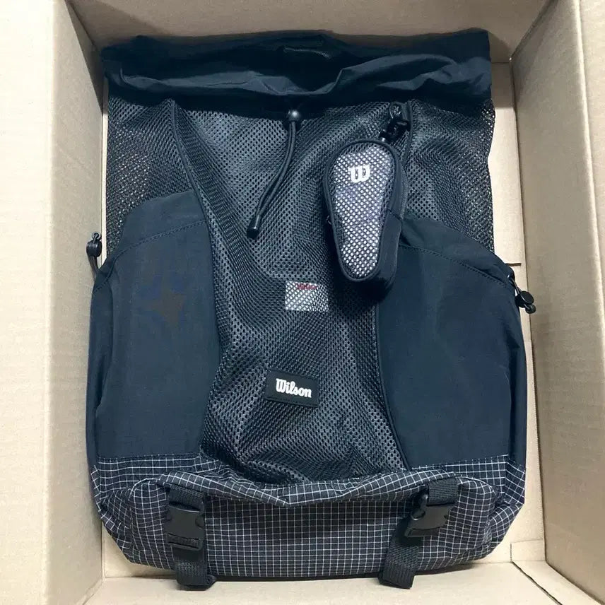 [BUNJANG] Wilson 26SS Drawstring Netplay Backpack / (새상품)윌슨 26ss 신상 드로우스트링 네트플레이 백팩
