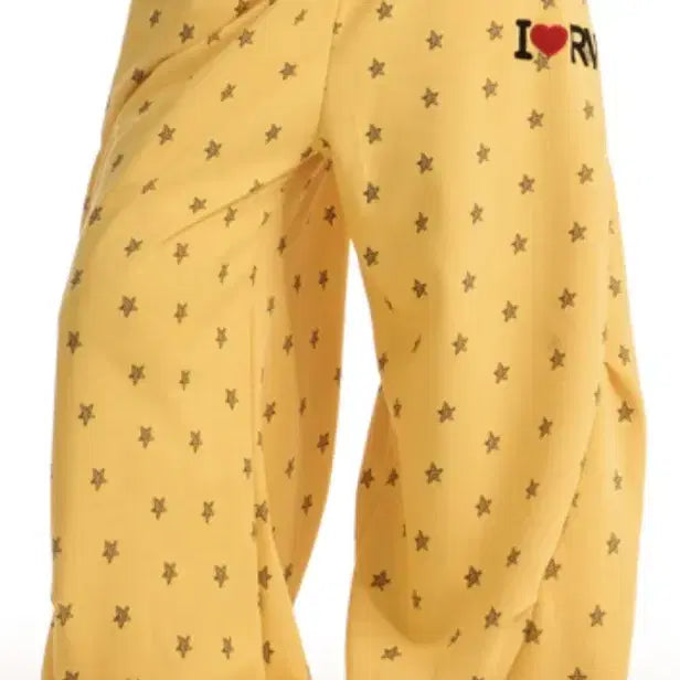 [BUNJANG] Asaki Frezaki Yellow Star Wide Pants / 아사키프레자키 노란색 별 와이드 팬츠