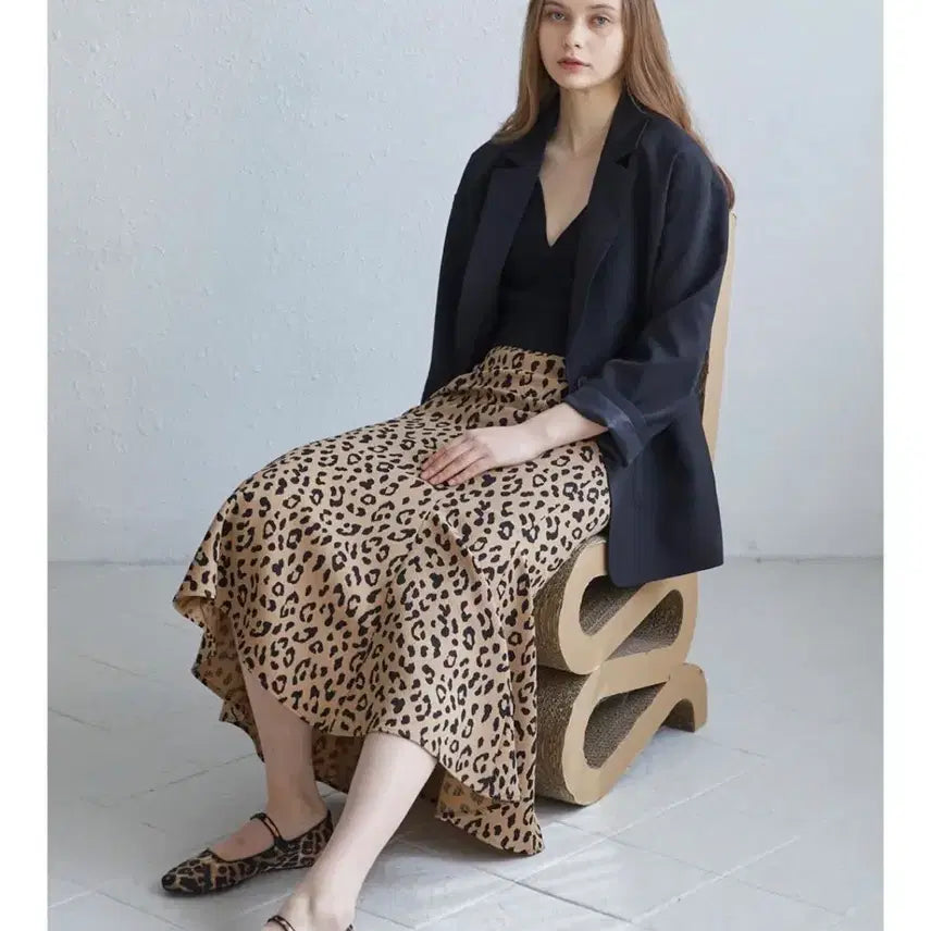 [BUNJANG] Abang Leopard Mermaid Skirt / 아방 레오파트 머메이드 스커트