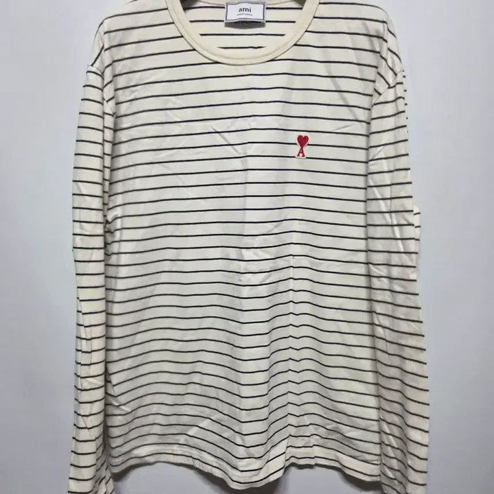 [BUNJANG] AMI Striped Long Sleeve T-Shirt / (L)  아미 스트라이프 긴팔 티셔츠