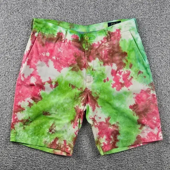 [BUNJANG] Polo Ralph Lauren Custom Multicolor Dye Shorts (32") / 폴로랄프로렌 쇼츠 반바지 커스텀 ( 32" ) / 12152