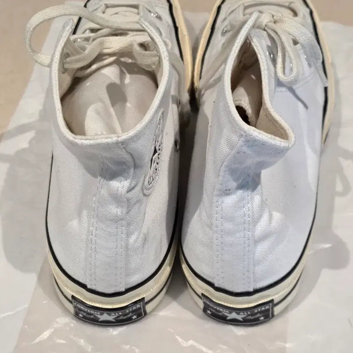 [BUNJANG] Converse All Star High White Sneakers / 컨버스 올스타 하이 화이트 스니커즈