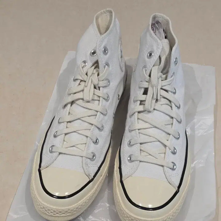 [BUNJANG] Converse White High-Top Sneakers / 컨버스 화이트 하이 스니커즈