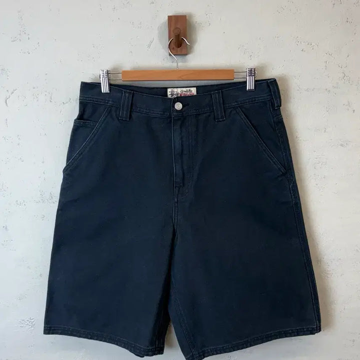 [BUNJANG] Stussy Work Gear Canvas Work Shorts Black / [30] 스투시 워크기어 캔버스 워크 쇼츠 블랙