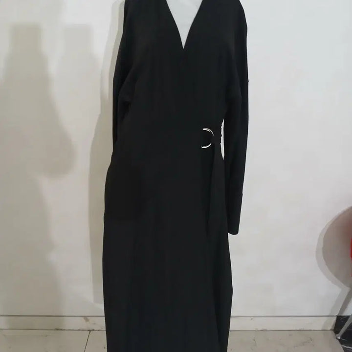 [BUNJANG] COS Wrap Long Jacket Black / 신상 COS 코스 랩 롱롱 자켓 77