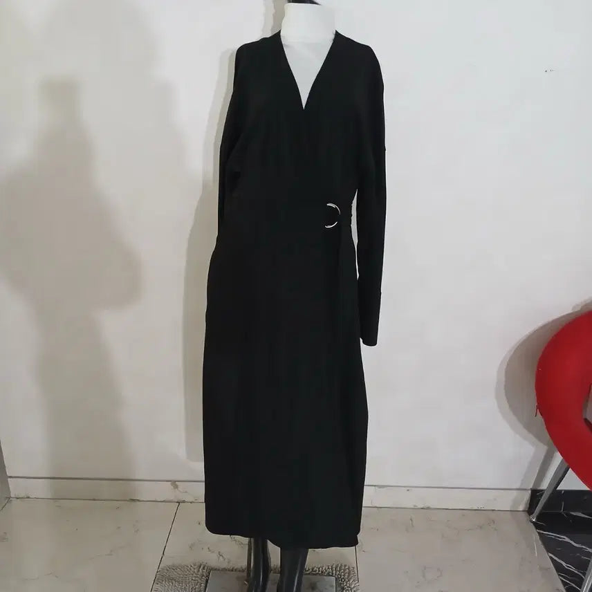 [BUNJANG] COS Wrap Long Jacket Black / 신상 COS 코스 랩 롱롱 자켓 77