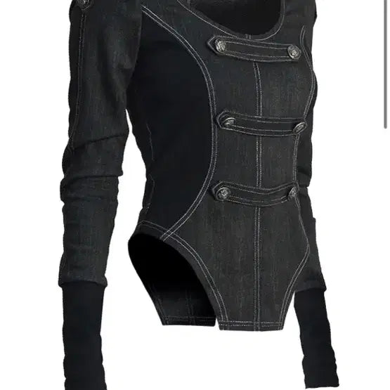 [BUNJANG] KIMYO Armor Bar High Leg Cut Top / 키묘 나폴레옹 (아머 바 하이 레그 컷 탑)