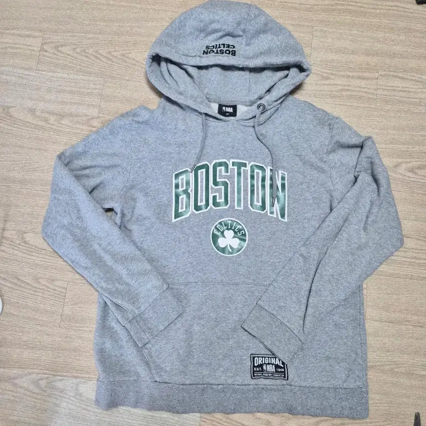 [BUNJANG] NBA Boston Celtics Hoodie Grey / NBA 보스턴 셀틱스 후드티 그레이