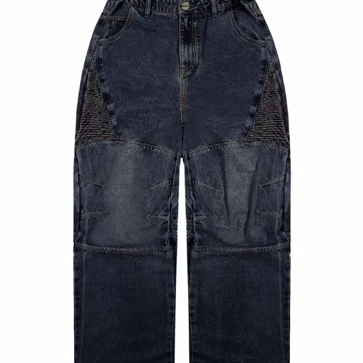 [BUNJANG] Glake Nicap Biker Denim Pants XL / 글랙 니캡 바이커 데님 팬츠