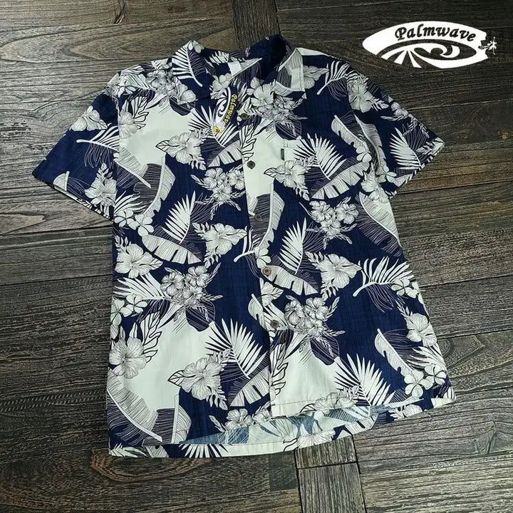 [BUNJANG] Palmwave Oversized Hawaiian Aloha Shirt / (새상품)팜웨이브 오버핏 하와이안 알로하 셔츠 M20472