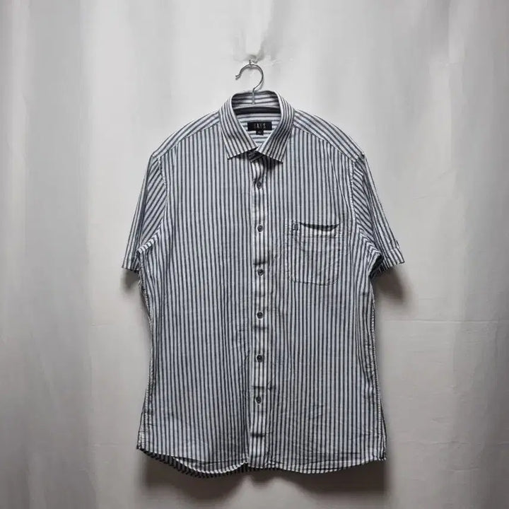 [BUNJANG] Daks Striped Short-Sleeve Shirt / 닥스 스트라이프 반팔 셔츠