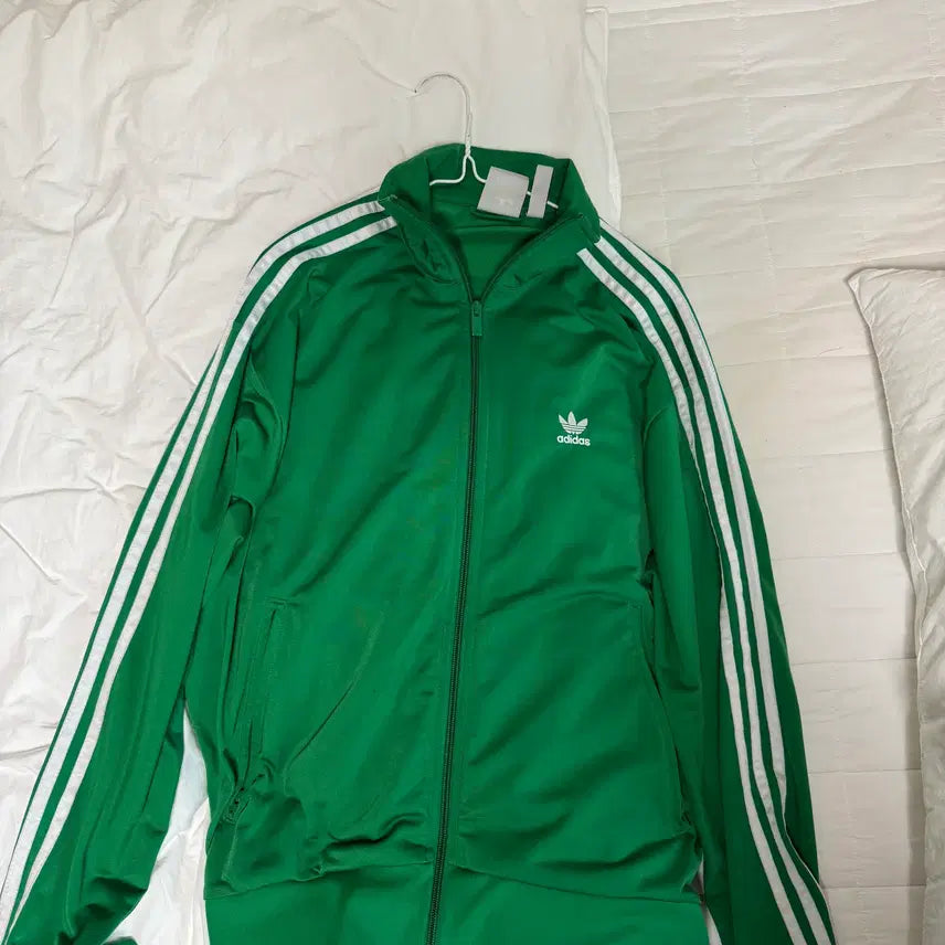[BUNJANG] Adidas Green Track Jacket Medium / 아디다스 초록색 져지 M사이즈